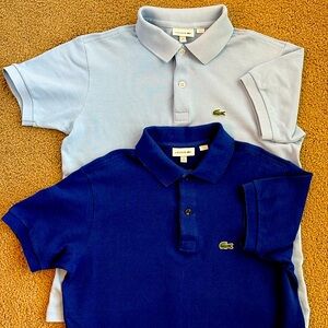 Lacoste Boys Polos, size 14